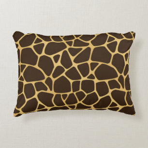 Giraffe Spotted Background Decorative Cushion