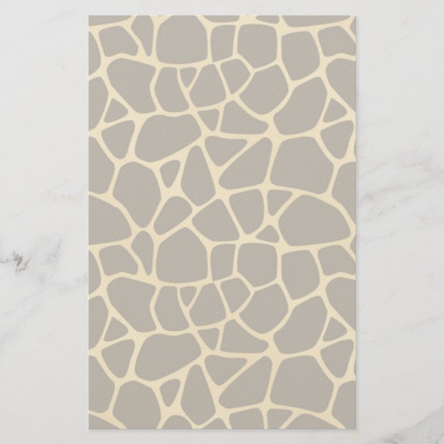 Giraffe Spotted Background Stationery (Front)