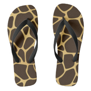 Giraffe Spotted Background Thongs