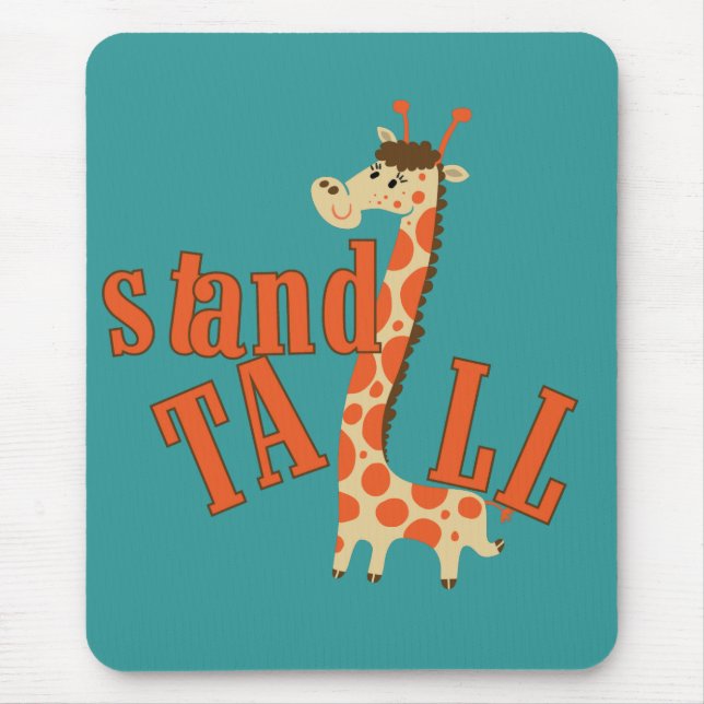 Giraffe Stand Tall Mouse Pad (Front)