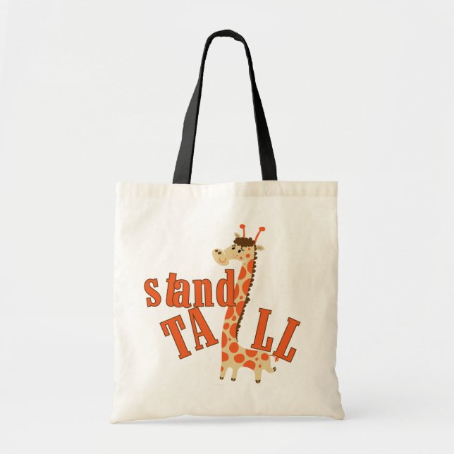 Giraffe Stand Tall Tote Bag (Front)
