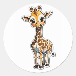 Giraffe Sticker - Adorable Long-Necked Wonder