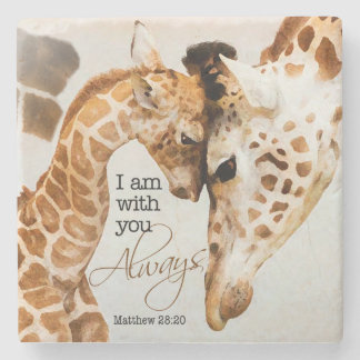 Giraffe stone coaster