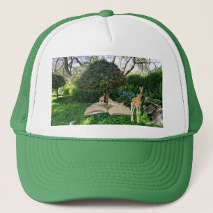 Giraffe Story Book Time Pop Out Art, Trucker Hat