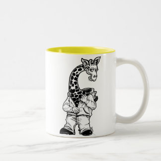 Giraffe-Suit Two-Tone Coffee Mug
