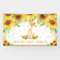 Giraffe Sunflower Baby Shower Birthday Backdrop