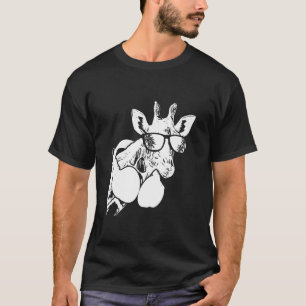 Giraffe Sunglasses Headphones Party Music Giraffe T-Shirt