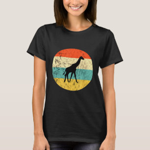 Giraffe Sunset African Animals Africa Safari T-Shirt