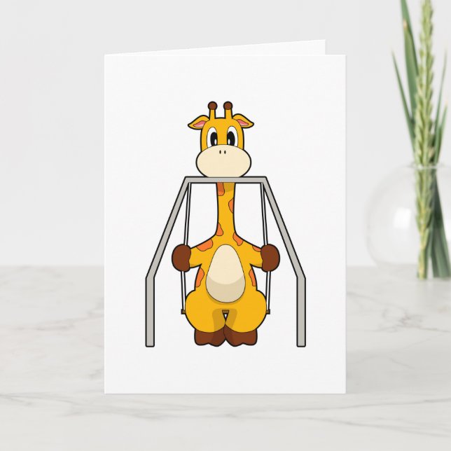 Giraffe Swing Card (Front)