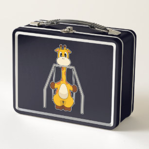 Giraffe Swing Metal Lunch Box