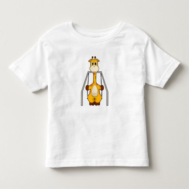 Giraffe Swing Toddler T-Shirt (Front)