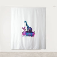 Giraffe Synthwave Vaporwave Art  