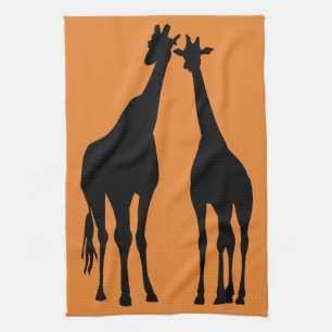 Giraffe - tea towel