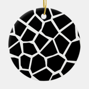 Giraffe Texture Ceramic Tree Decoration