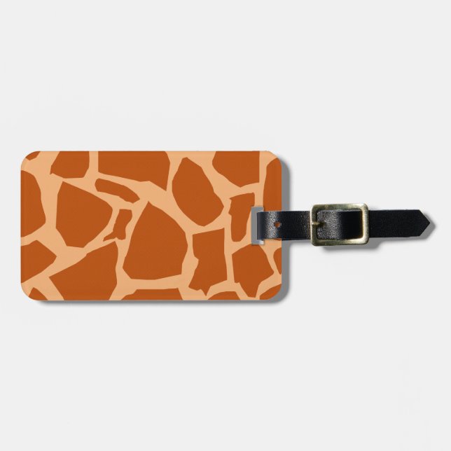 Giraffe Texture Luggage Tag (Front Horizontal)