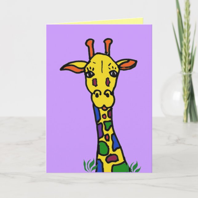 Giraffe thank you card (Front)