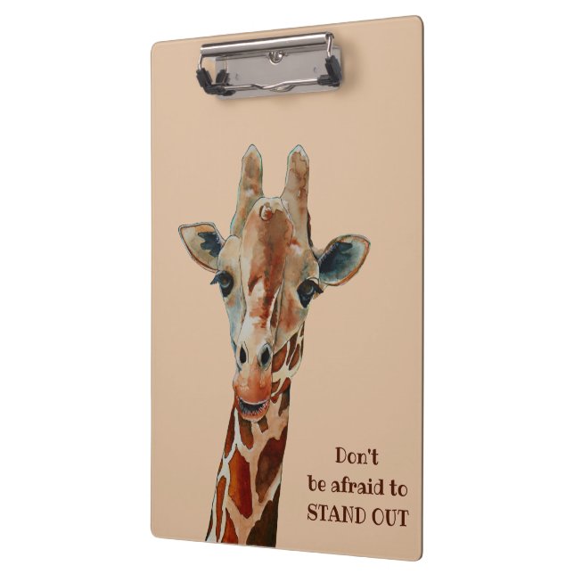 Giraffe the Safari Tier Aquarell Clipboard (Left)