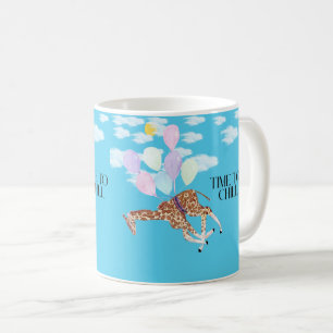 Giraffe time to chill coffee mug