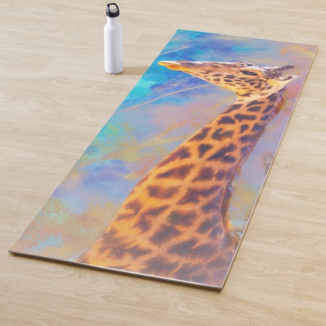 GIRAFFE TREE HUGGER YOGA MAT (In Situ)