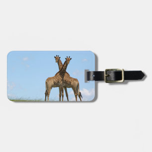 Giraffe Twins Luggage Tag