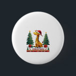 Giraffe Ugly Christmas Sweaters Funny Santa Hat Li 6 Cm Round Badge<br><div class="desc">Giraffe Ugly Christmas Sweaters Funny Santa Hat Lights Xmas T-Shirt (2)</div>