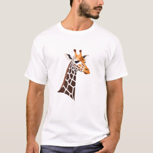 Giraffe Vector Art Animal Modern Urban Graphic  T-Shirt