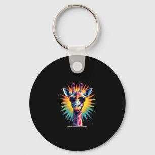 Giraffe Vintage Sunglasses Funny African Animal Lo Key Ring