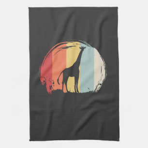 Giraffe Vintage Tea Towel