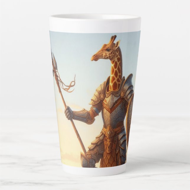 Giraffe warrior latte mug (Front)