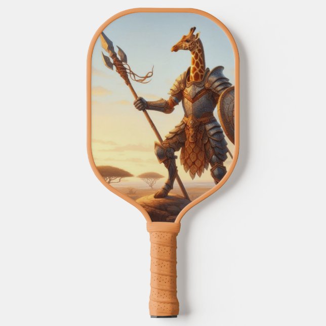Giraffe warrior pickleball paddle (Front)