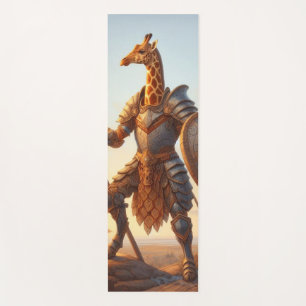 Giraffe warrior yoga mat