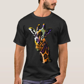 Giraffe Watercolor Painting T-Shirts
