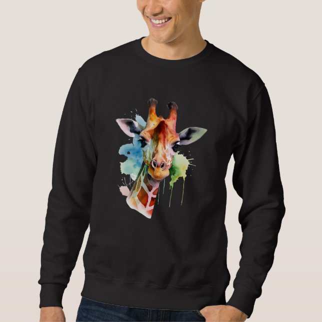 Giraffe Watercolor Sweatshirt (Front)