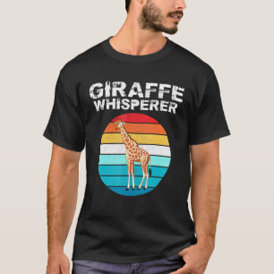 Giraffe Whisperer Zoo Animal Tee