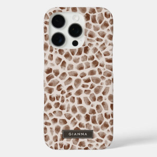 Giraffe Wild Animal Skin Pattern iPhone 16 Pro Case