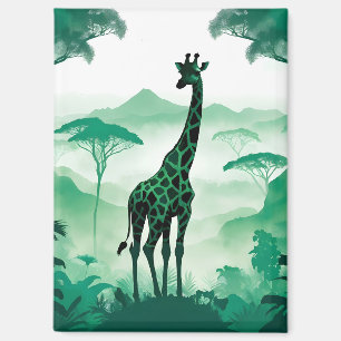 Giraffe Wildlife Animal Nature Environment Forest Magnet