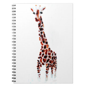 Giraffe Wildlife Art Notebook