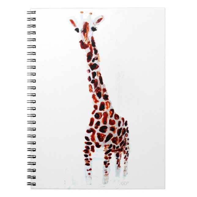 Giraffe Wildlife Art Notebook (Front)