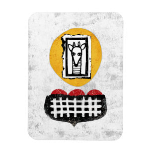 Giraffe Will If You Will Refrigerator Magnet