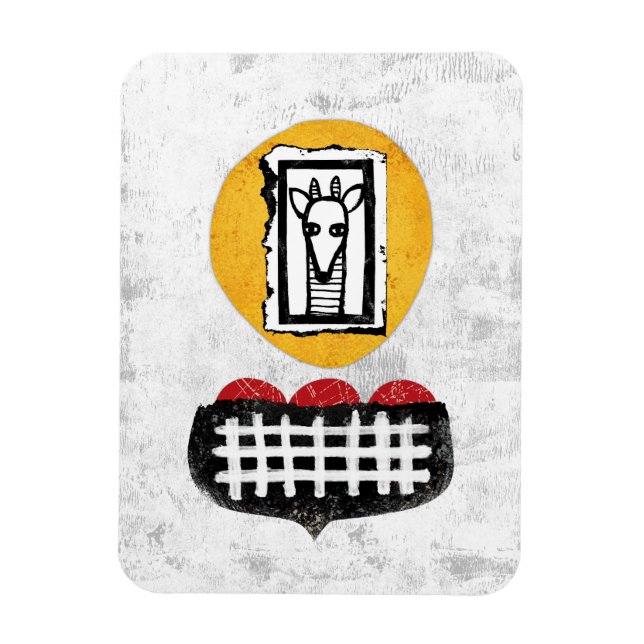 Giraffe Will If You Will Refrigerator Magnet (Vertical)