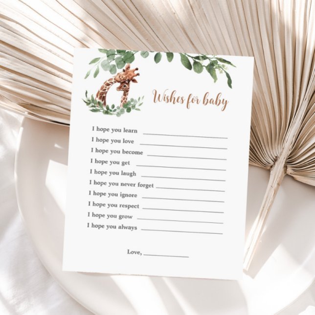 Giraffe wishes for baby game (Creator Uploaded)