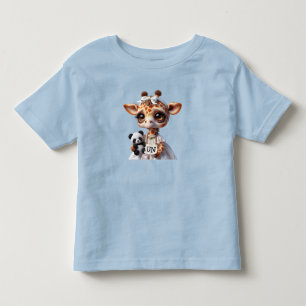  Giraffe with a Panda  Toddler T-Shirt