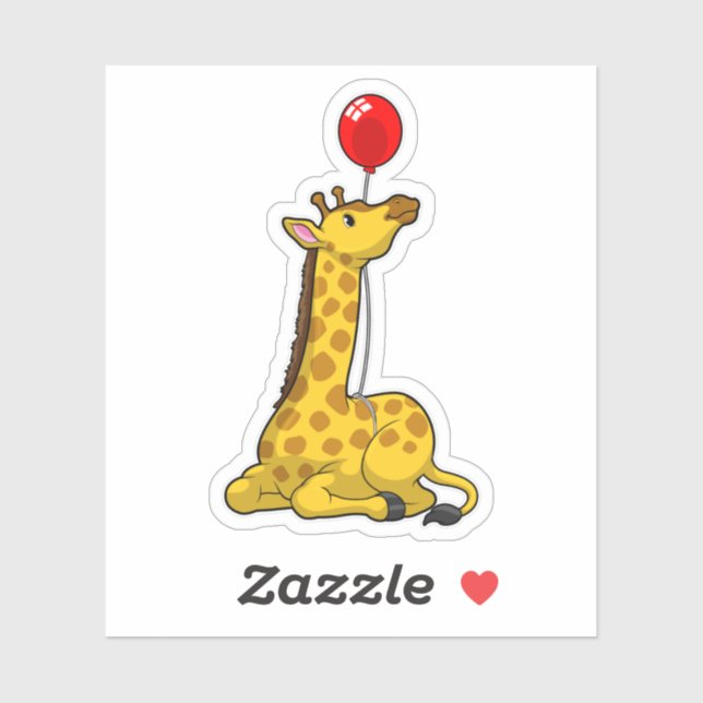 Giraffe with Balloon (Sheet)