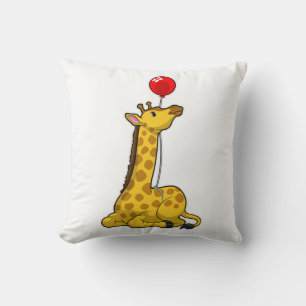 Giraffe with Balloon Cushion