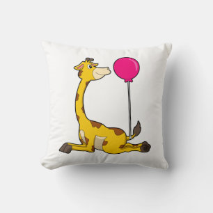 Giraffe with Balloon Cushion