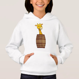 Giraffe with Barrel