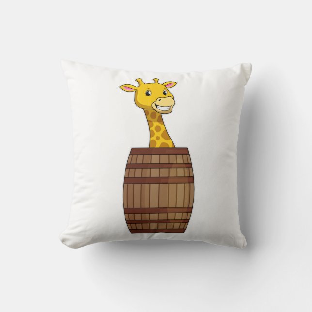 Giraffe with Barrel Cushion (Front)