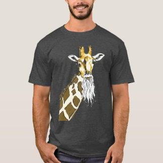 Giraffe with beard T-Shirt