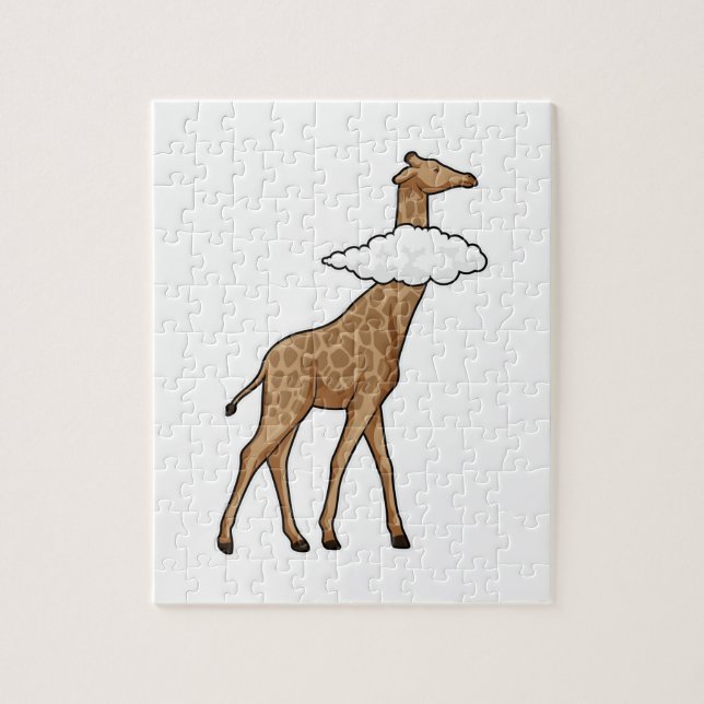 Giraffe with Cloud Jigsaw Puzzle (Vertical)