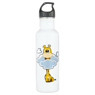 Giraffe with Clouds 710 Ml Water Bottle